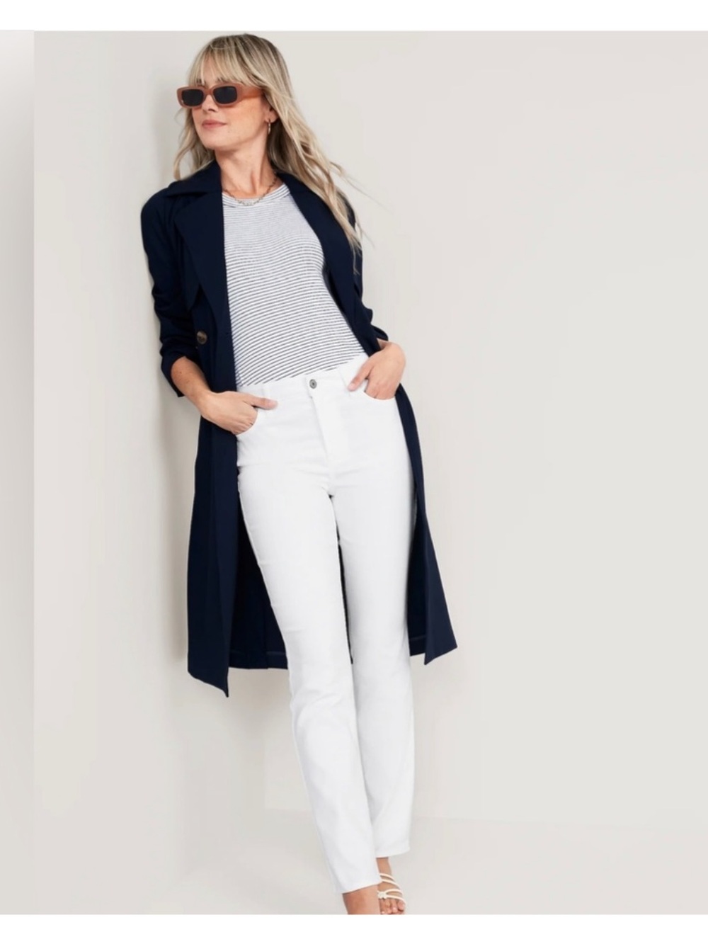 GAP | White High-Rise WOW Straight Jeans Sz 14